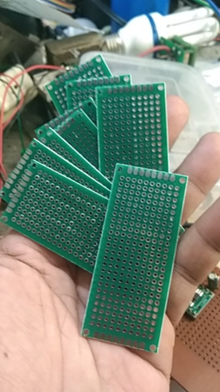 5pcs / Lot 3x7cm Papan Developmental Prototype Pcb 2 Sisi Universal Bahan Tembaga