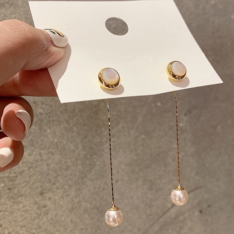 Anting Mutiara Berpohon Elegan Aksesoris fashion Korea Wanita