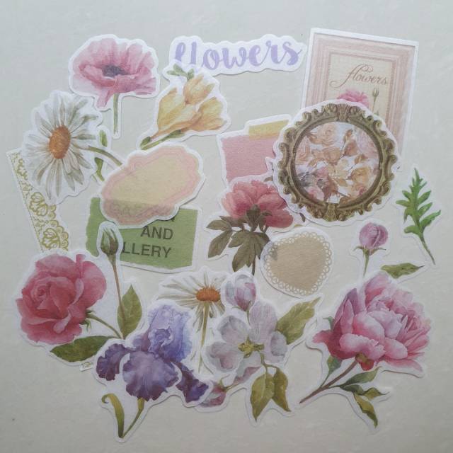 

mix flower sticker for journaling