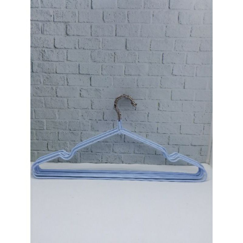 Hanger Besi Anak Lapis Karet ISI 10PCS Gantungan Baju Anak Stainless Lapis Karet Hanger Anak Stainless Lapis Karet
