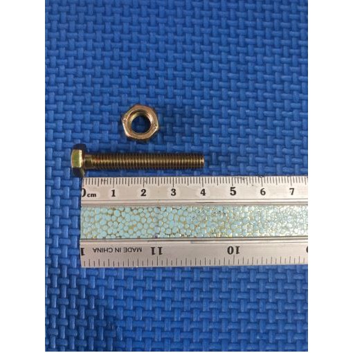 Paket 50 Pcs Baut 10 + Mur + Ring (6mm) x 4 cm