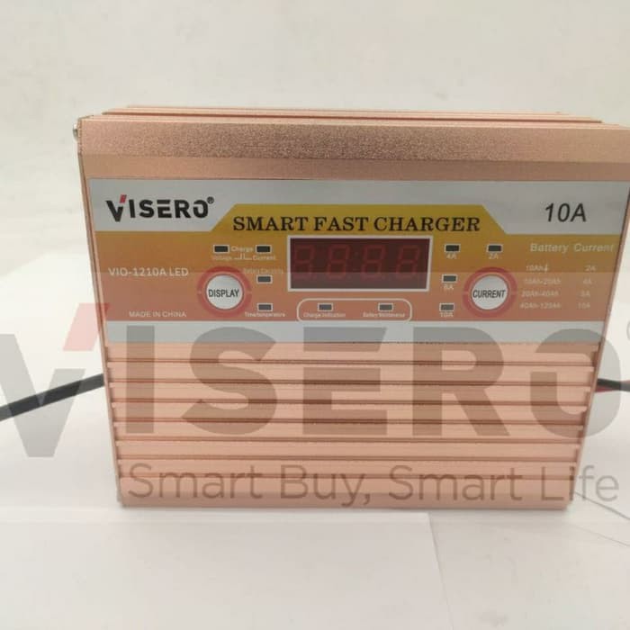 Battery Charger/Charger Aki 10A LED Smart Fast Visero (VIO-1210A LED)