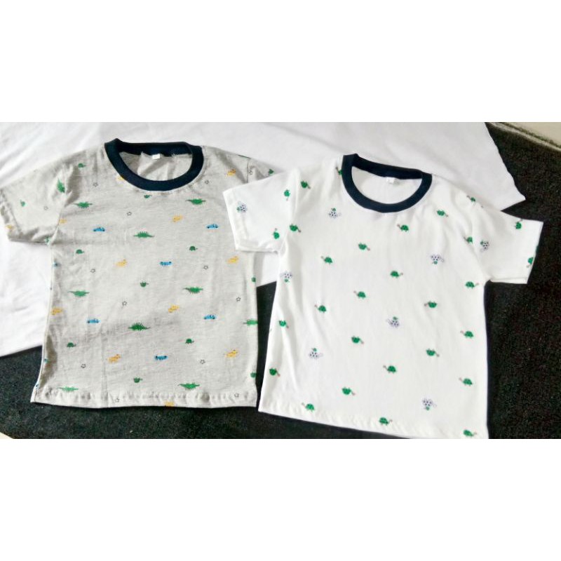 baju karakter anak murah terlaris / baju karakter hewan / kaos anak gambar dino