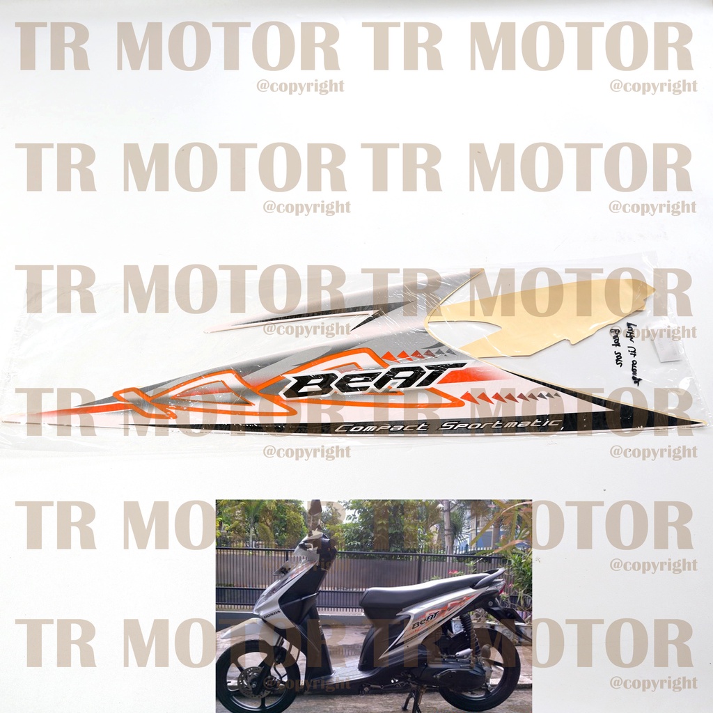 Stiker Motor Beat 2012 Karbu Sticker Striping Full Body Motor