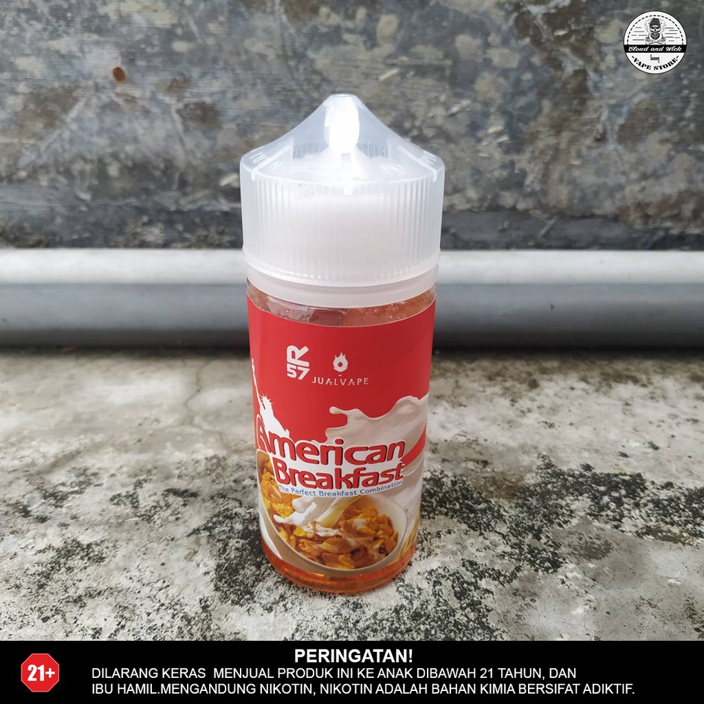 Liquid American Breakfast By Hero 57 X Jual Vape Freebase 100ml