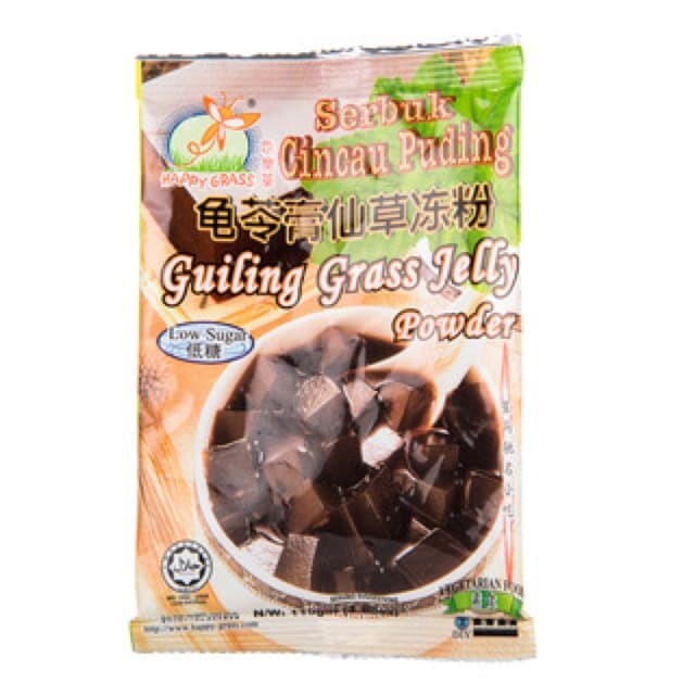 

Happy Gress Serbuk Cincau Pudding110gr / Guiling Grass Jelly 110g