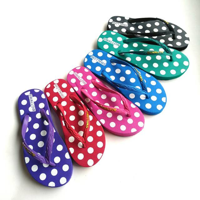 SANDAL SUN SWALLOW POLKADOT