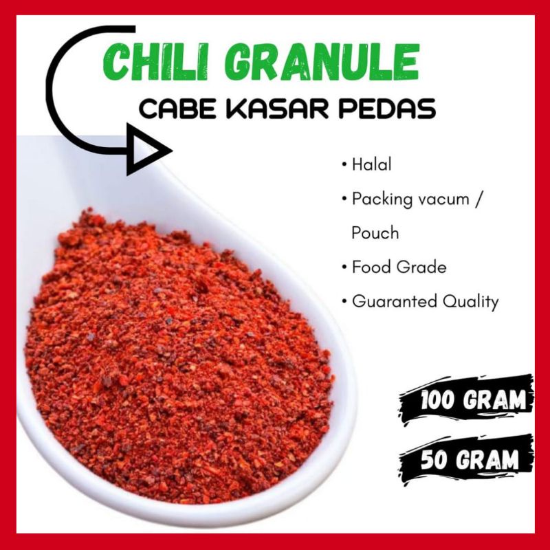 

MTM MALL - Cabe Bubuk Kasar Super Pedas 100 gram Level 15