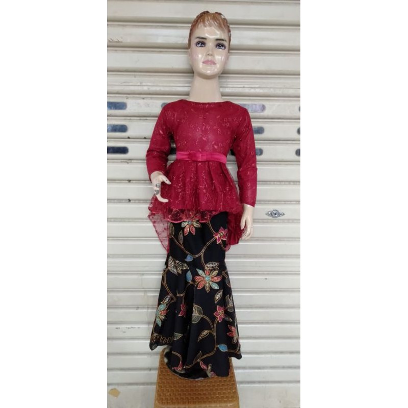 NEW REAL PIT SETELAN KEBAYA ANAK/KEBAYA LUCU/KEBAYA KEKINIAN/KEBAYA ANAK TULLE AURORA//KEBAYA ANAK MODERN//KEBAYA PESTA ANAK