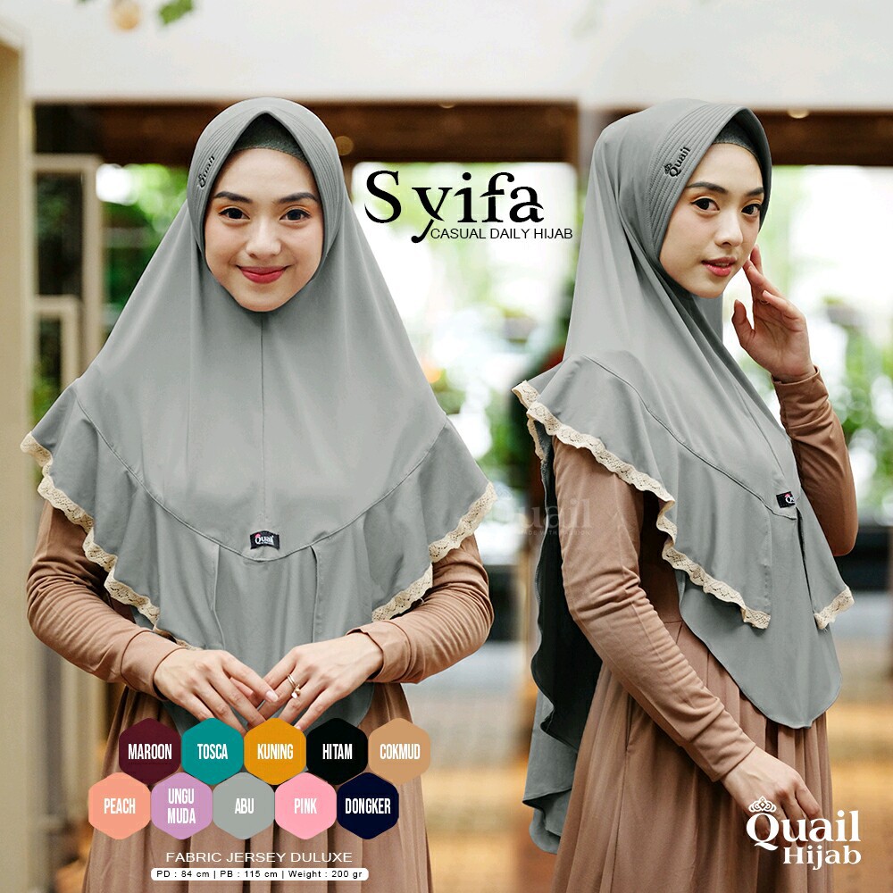 SYIFA QUAIL HIJAB INSTAN | PREMIUM JILBAB ORI QUAIL