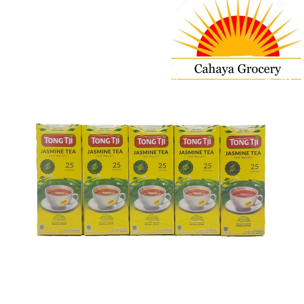 

Teh Tong Tji Jasmine Celup 50 Gr X 5 Bks (Isi 25 kantong Tanpa Amplop)