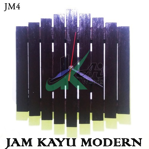 Jam Dinding Kayu Modern (JM4)