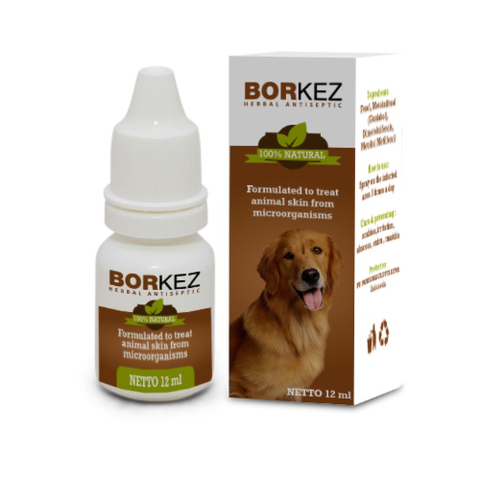 Borkez Tetes 12ml - Obat Scabies Demodex Abses Exim Mastitis untuk Anjing