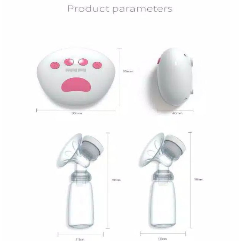 Pompa Asi Elektrik Real Bubee Double Breastpump USB/ Real Bubee Rechargeable