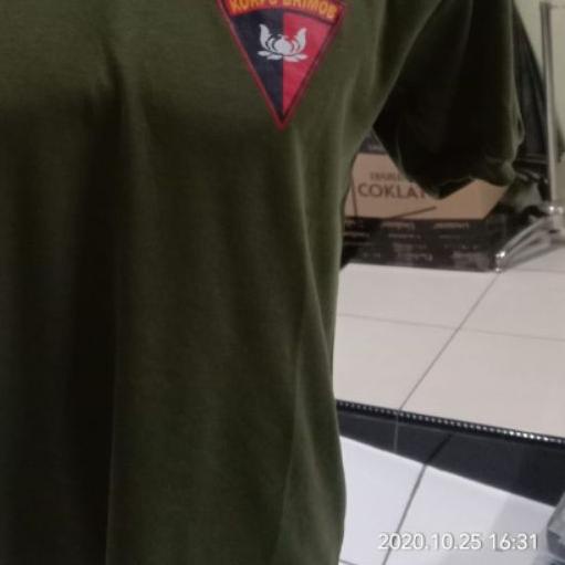 ➾ Kaos oblong Brimob segitiga warna hijau |Kaos dalaman Brimob hijau lengan pendek|Kaos brimob ❄