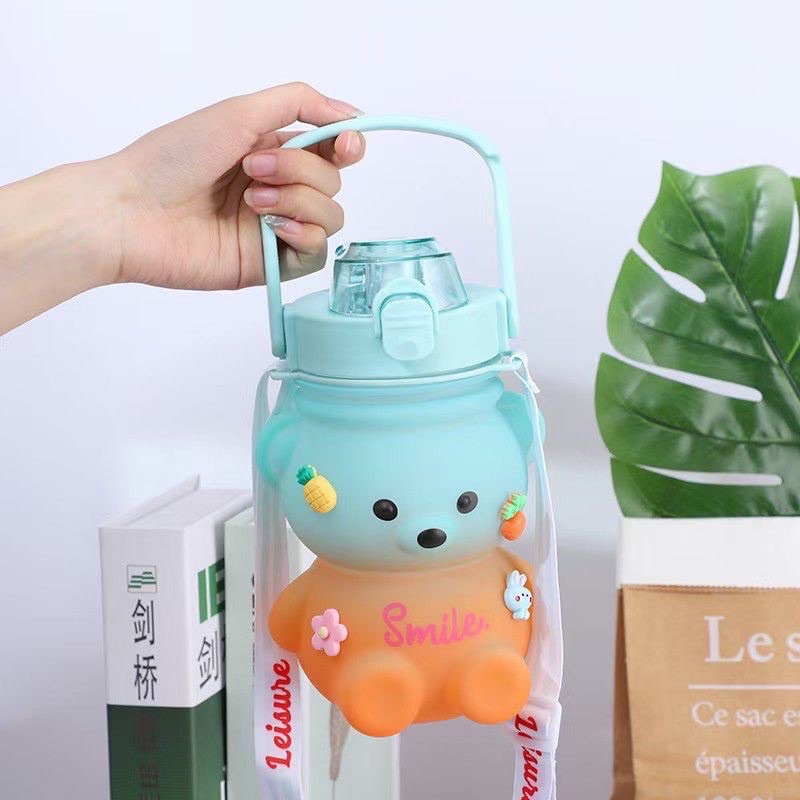 Botol Minum Gemoy Bear Beruang Gradisi Viral 1.3Liter Anak PromoSen