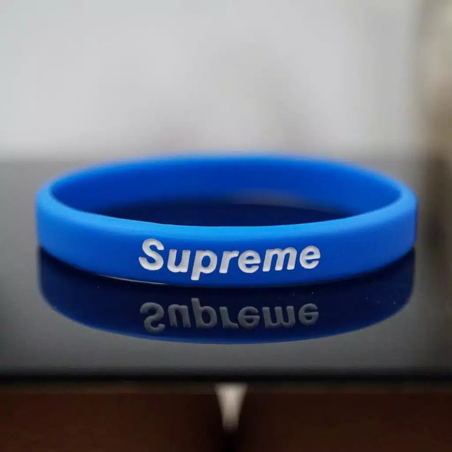 BRACELET SUPREME GELANG TANGAN PRIA ORIGINAL BLUE