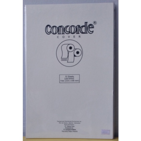 

CONCORDE COVER F4 220G 80531 CREAM 1 PAK (10 LEMBAR)