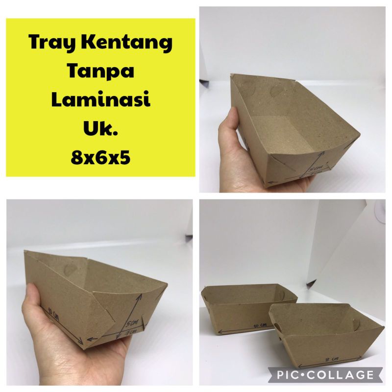 (100pcs) French Fries Boat / Tempat Kentang Goreng (TR 01)