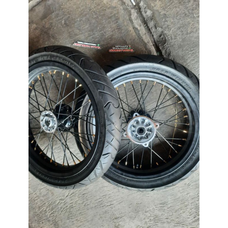 VELG SET SUPERMOTO KLX150L PNP Dtracker KLX BF 250/300-17