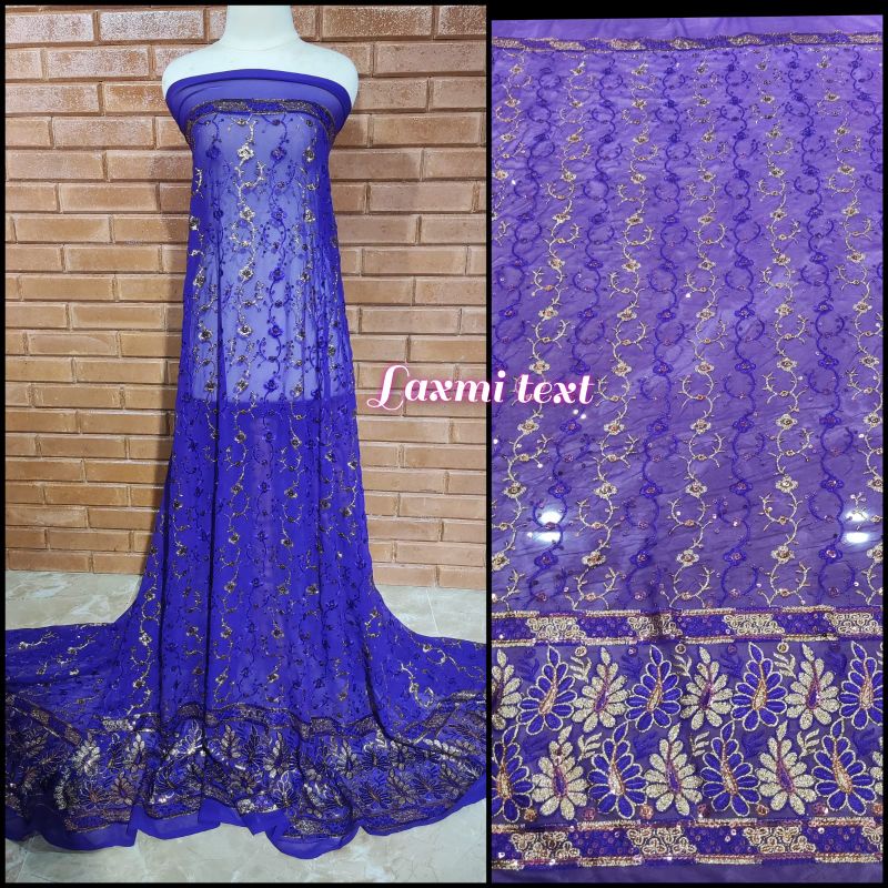 kain Sari India / bahan Sari India TERBARU