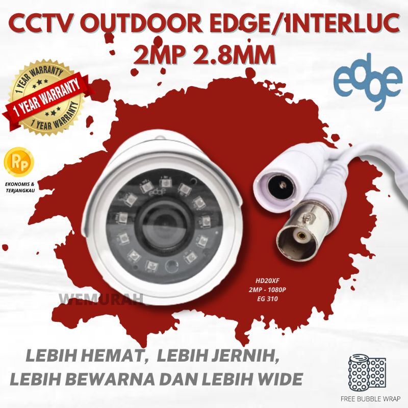 CCTV Indoor &amp; Outdoor 2MP EDGE - Kamera Pengintai HD1080P