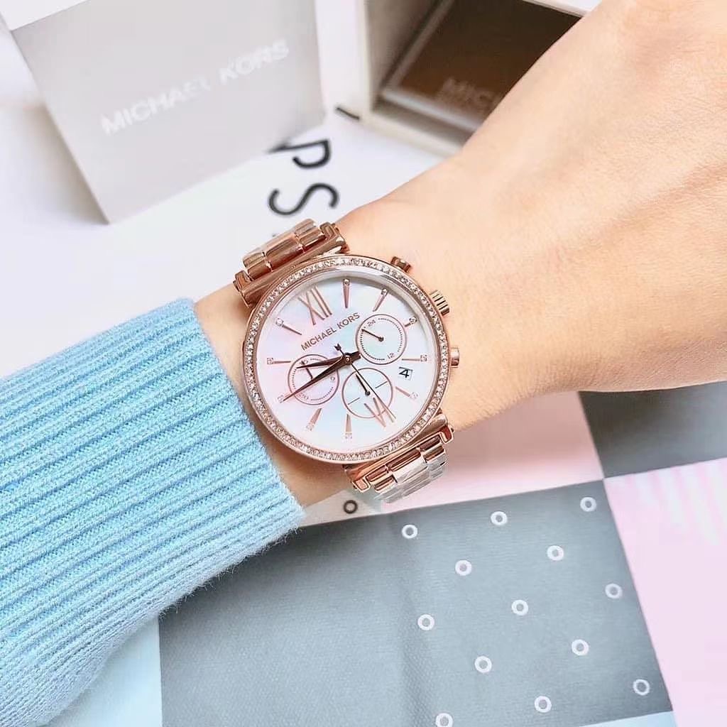 MK-6576 MICHAEL KORS/ JAM TANGAN CEWEK MICHAEL KORS MK-6576/INCLUDE BOX ORI/JAM TANGAN FASHION CEWEK/STRAP ALL STAINLESS STEEL