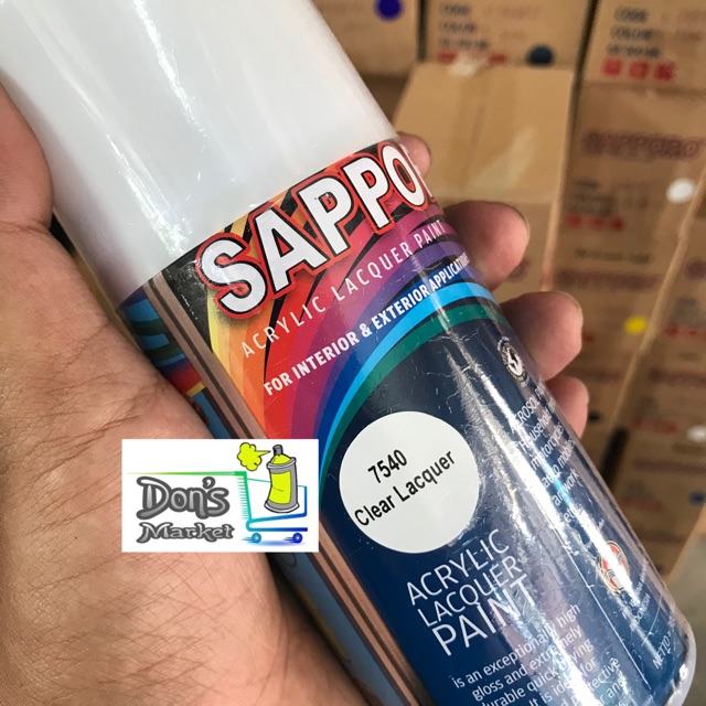 SAPPORO SAPRAY CLEAR LACQUER 7540 300 ml (TIDAK TAHAN BENSIN)