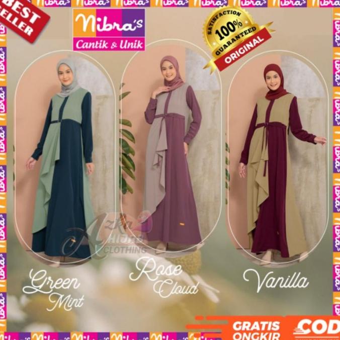 COD BAJU GAMIS ELEGAN B46 SERAGAM NB REMAJA GAMIS SYARI DRESS TERBARU KEKI