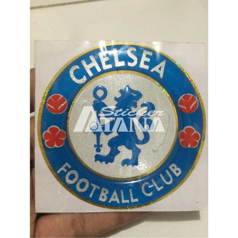 Sticker Cutting Timbul / Emblem Chelsea Besar Glossy