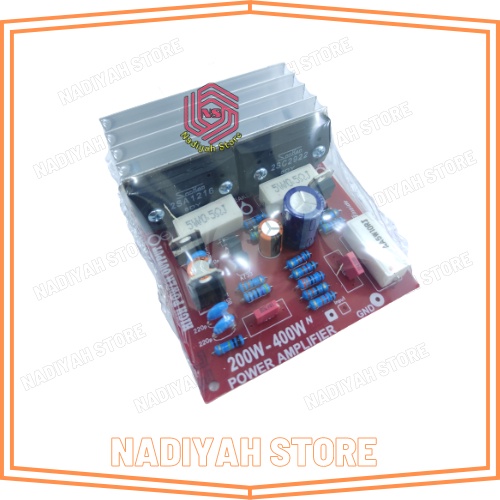 Driver power Mono 400 watt lengkap transistor SANKEN/TOSHIBA + Pendingin kit power ampli mono 400w