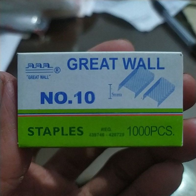 

Isi Staples Great Wall No. 10