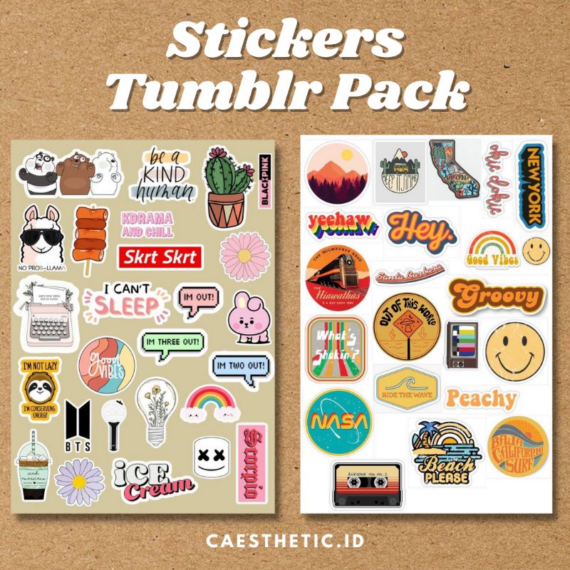 

STICKER TUMBLR - STICKER AESTHETIC - STICKER CASE | STICKER PACK - STICKER GLOSSY