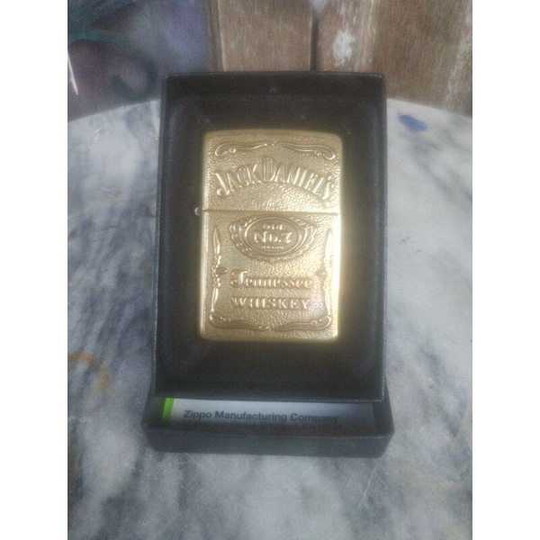 zippo lighter jack daniels brass 2012