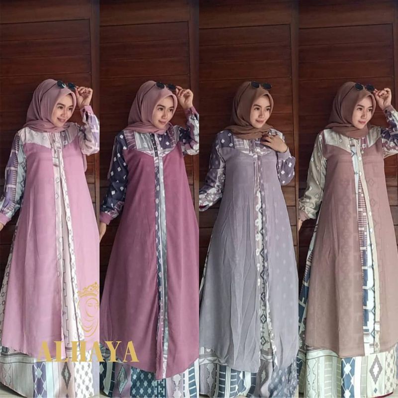 READY NEW MAXY ORI ALHAYA PRADA IMPORT MIX CERUTY/ DRESS NAGITA ELEGAN