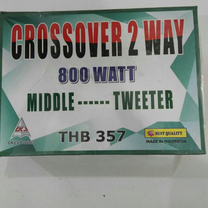 Kit Crossover 2way 800 watt Middle Tweeter CKJ THB 357 MANTAP