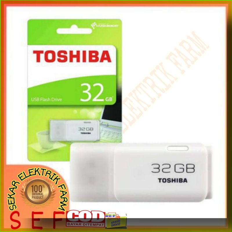 32GB USB Flasdisk Toshiba 32 GB / 32GB WARNA Putih FLASHDISK