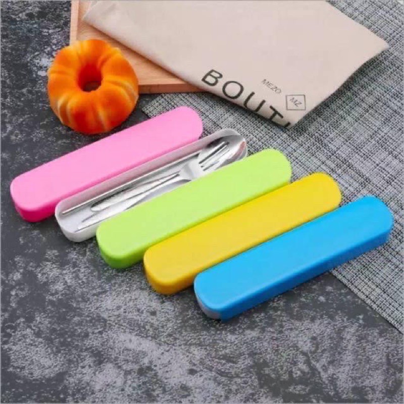 DK Spoon Fork Chopstick Set / Sendok Garpu Sumpit Tempat