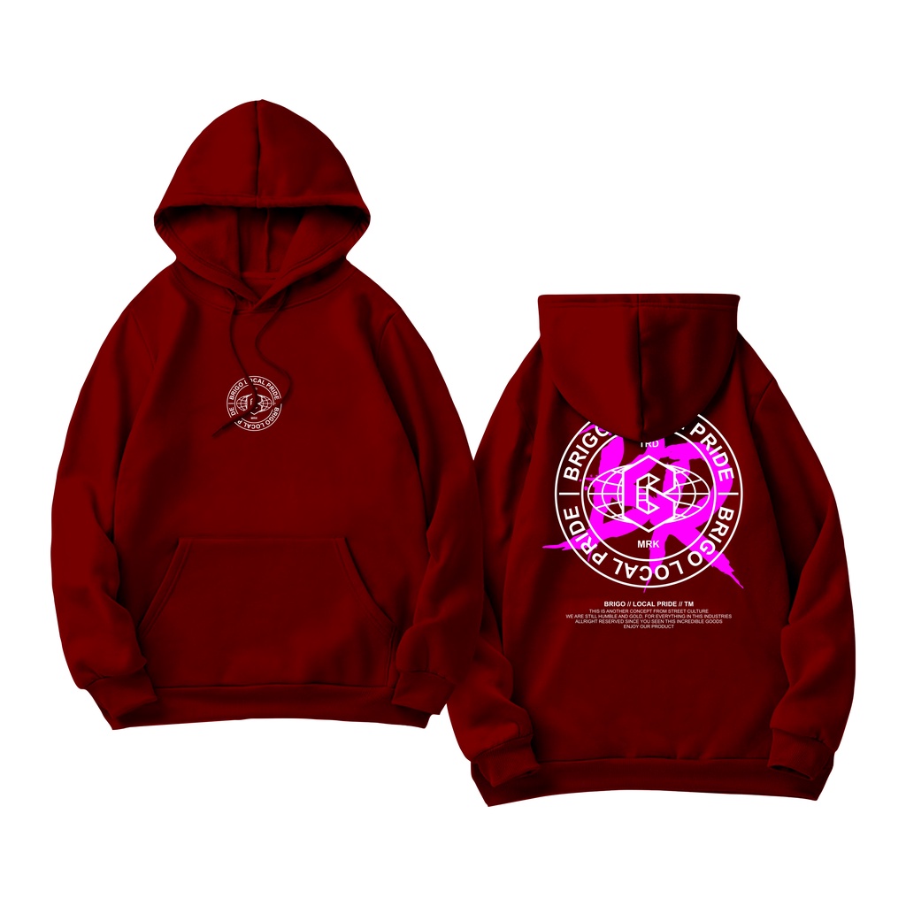 Sweater Hoodie BRIGO Sablon DTF Fleece Cotton || BRIGO Jumper Hoodie World M-XXL (Pria &amp; Wanita) Free stiker&amp;Gantungan Kunci