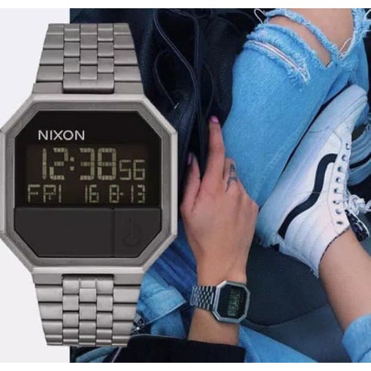 Original 100% Jam Tangan Nixon A158632 Re Run Re-Run All Gunmetal (UNISEX) Garansi Resmi 2 Thaun