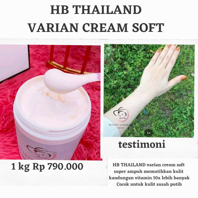 PEMUTIH BADAN AMPUH/ 1 KG HANDBODY THAILAND CREAM SOFT/ PEMUTIH BADAN/ PEMUTIH KULIT/LOTION PEMUTIH