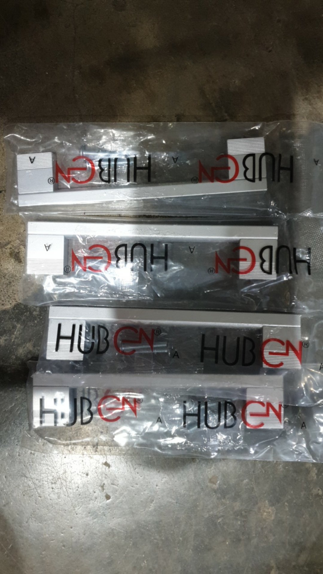 Huben Handle Tpa-12 96 128 160 192 224 Anodize (tarikan Minimalis Laci, Lemari, Pintu, Jendela)