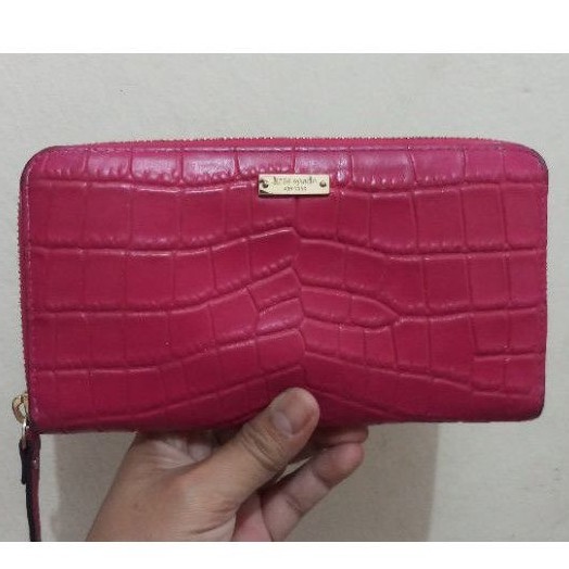 Preloved Kate Spade Croco wallet