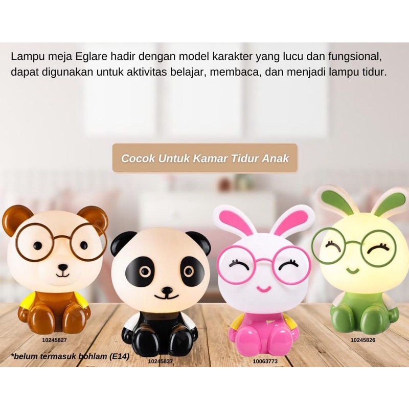 ORIGINAL EGLARE LAMPU MEJA LAMPU TIDUR ANAK