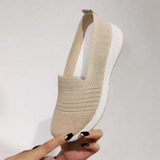 NICOLE SEPATU  SLIP ON KELSEY  GT05 SEPATU  FLYKNIT WANITA 