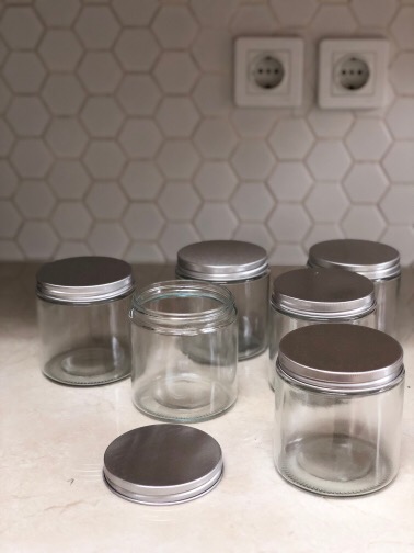 Jar Toples Wadah Kaca Aluminium 400 Ml Serbaguna Grosir Murah Kemasan