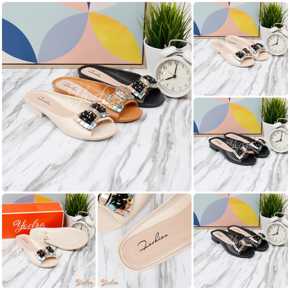 Yodra Felicity Flat Jelly Shoes Import YDR233 Real Pict