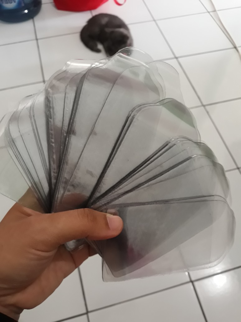 Paket 100 Pcs Plastik Pelindung Logam Mulia Antam Certicard Certieye Model Amplop