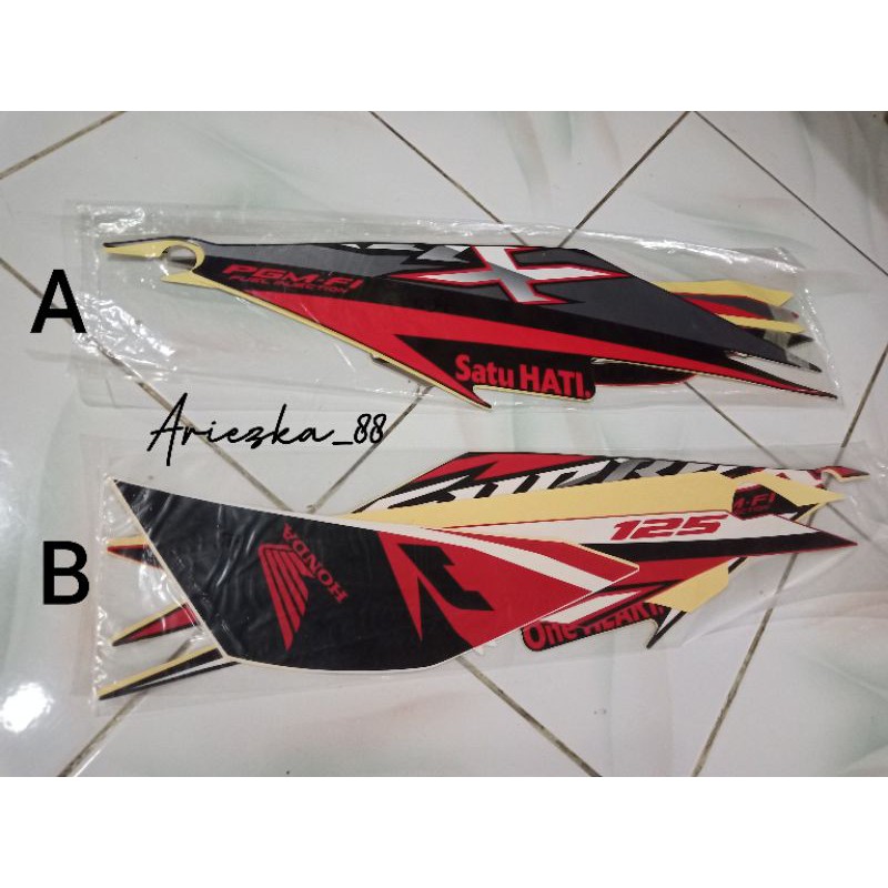 Striping Supra X 125 Injeksi 2016 SPORTY | sticker supra x 125 fi