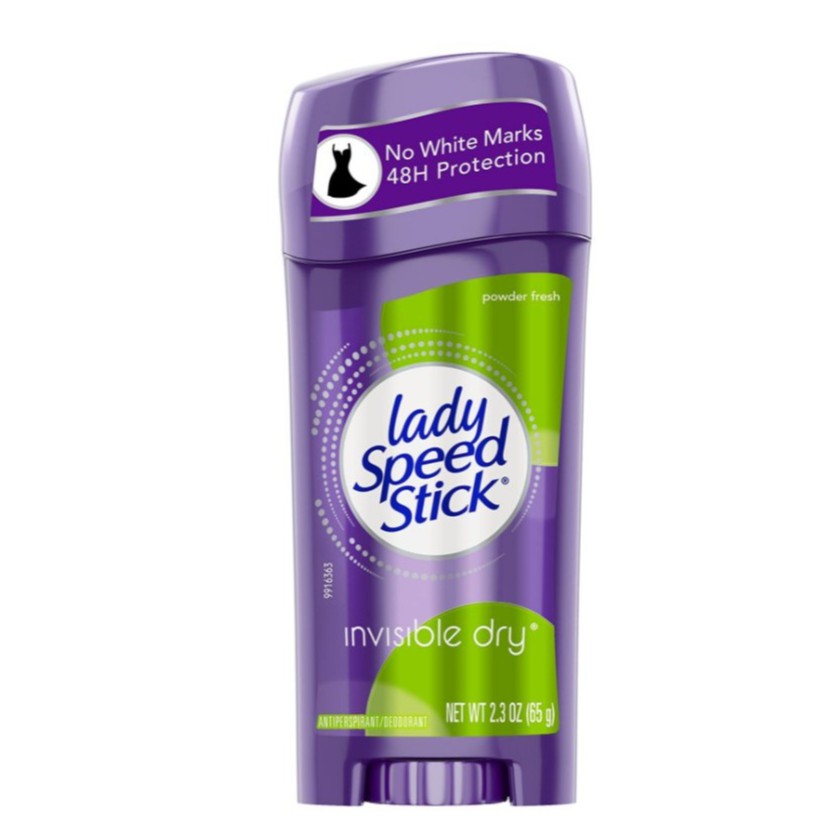 Lady Speed Stick Invisible Dry Deodorant For Women - POWDER FRESH (65g)